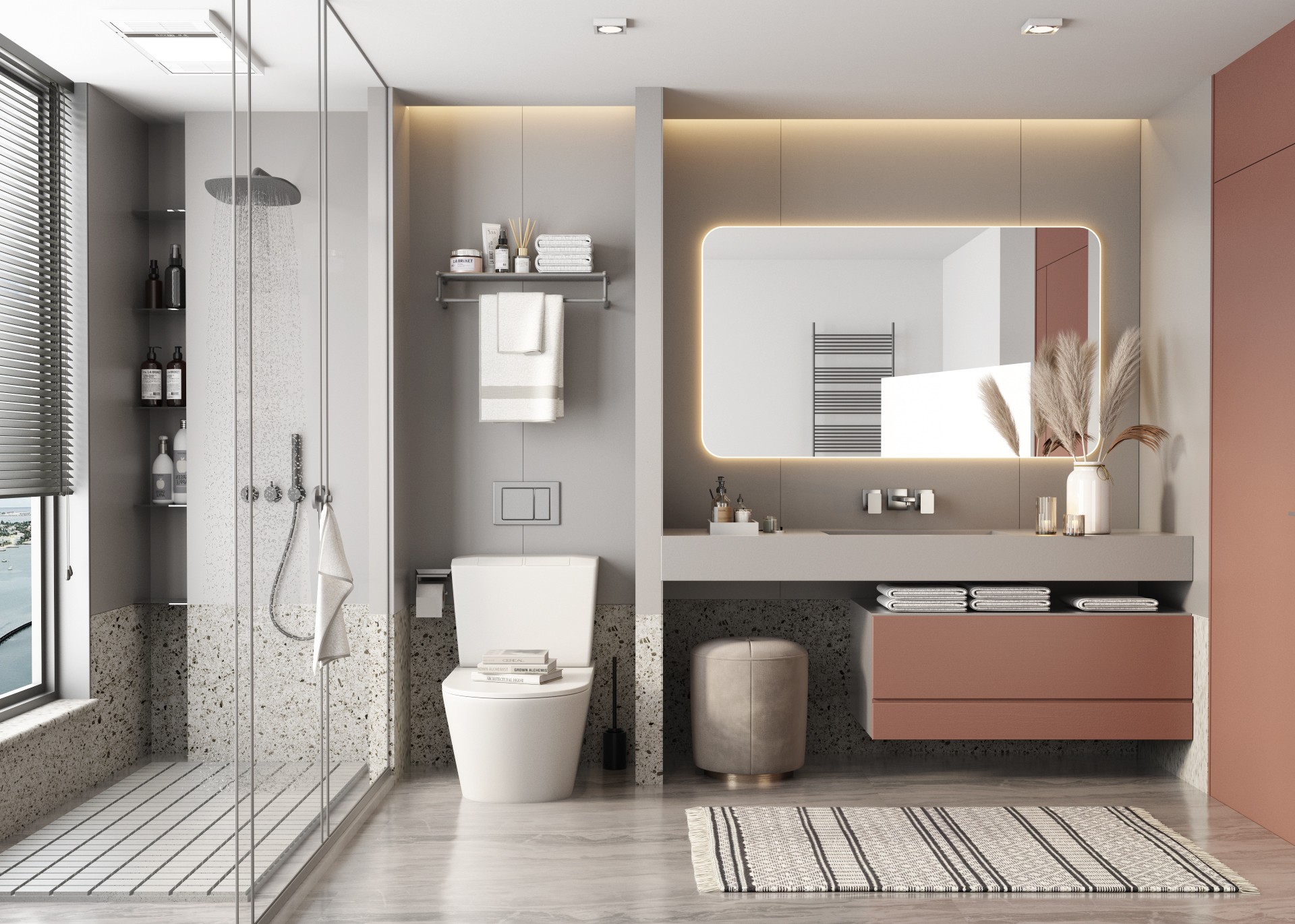 女生卫生间设计指南：功能与美感兼备