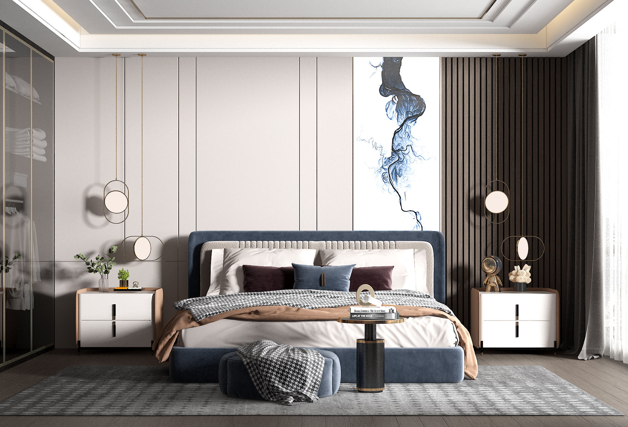 床头背景画离床头多高合适？设计师推荐的黄金比例