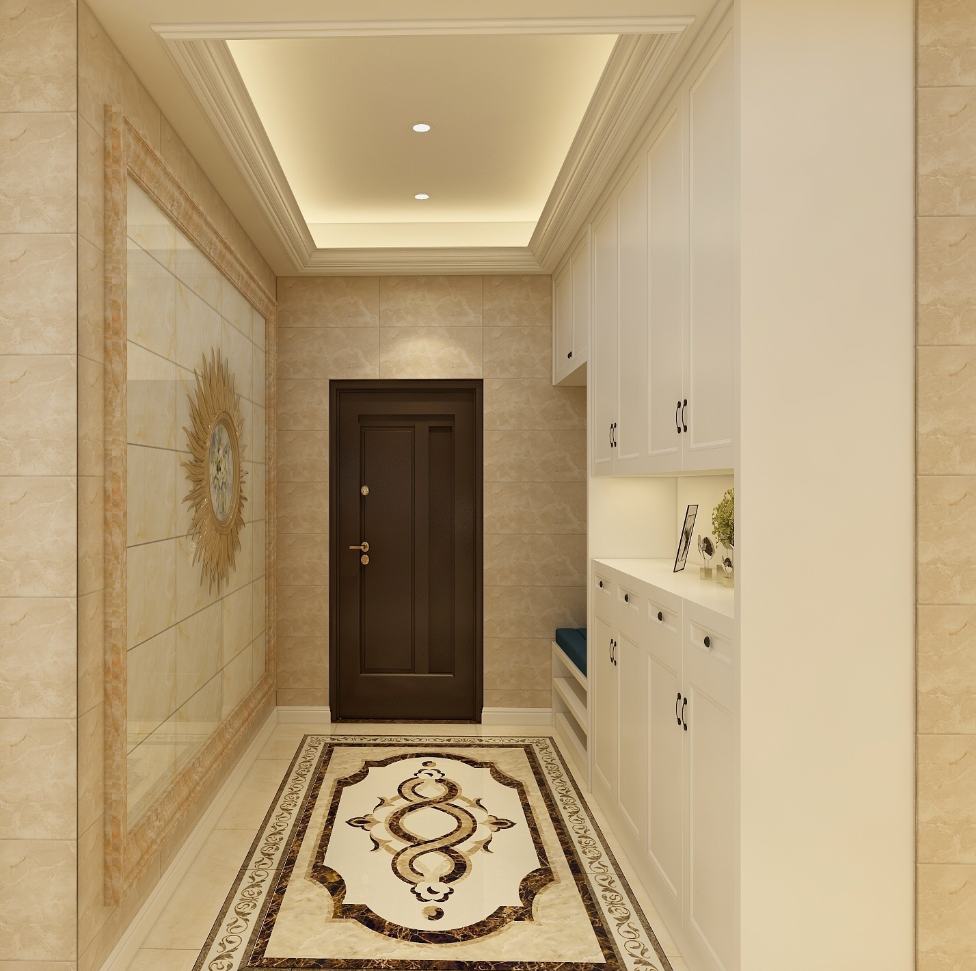 菱花白墙配浅灰色地砖的奶油风格介绍及选材建议