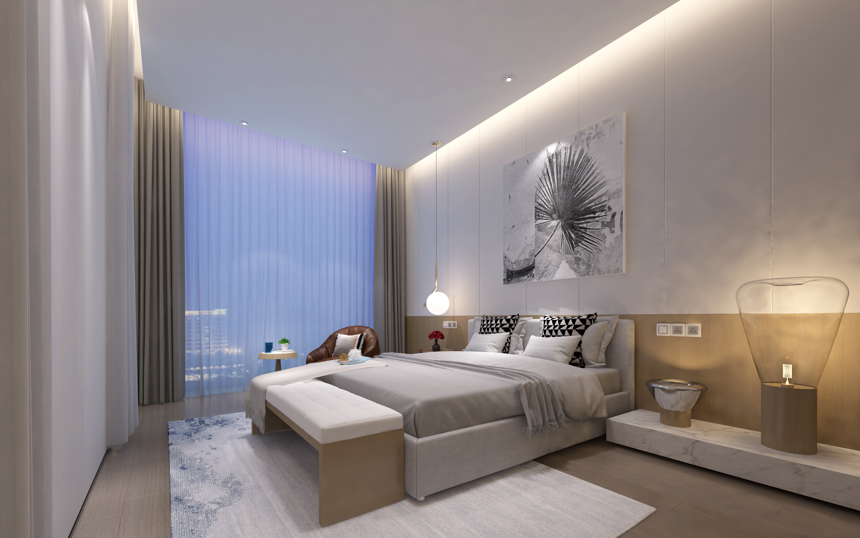 卧室与大阳台的装修灵感：打造舒适与实用结合的空间