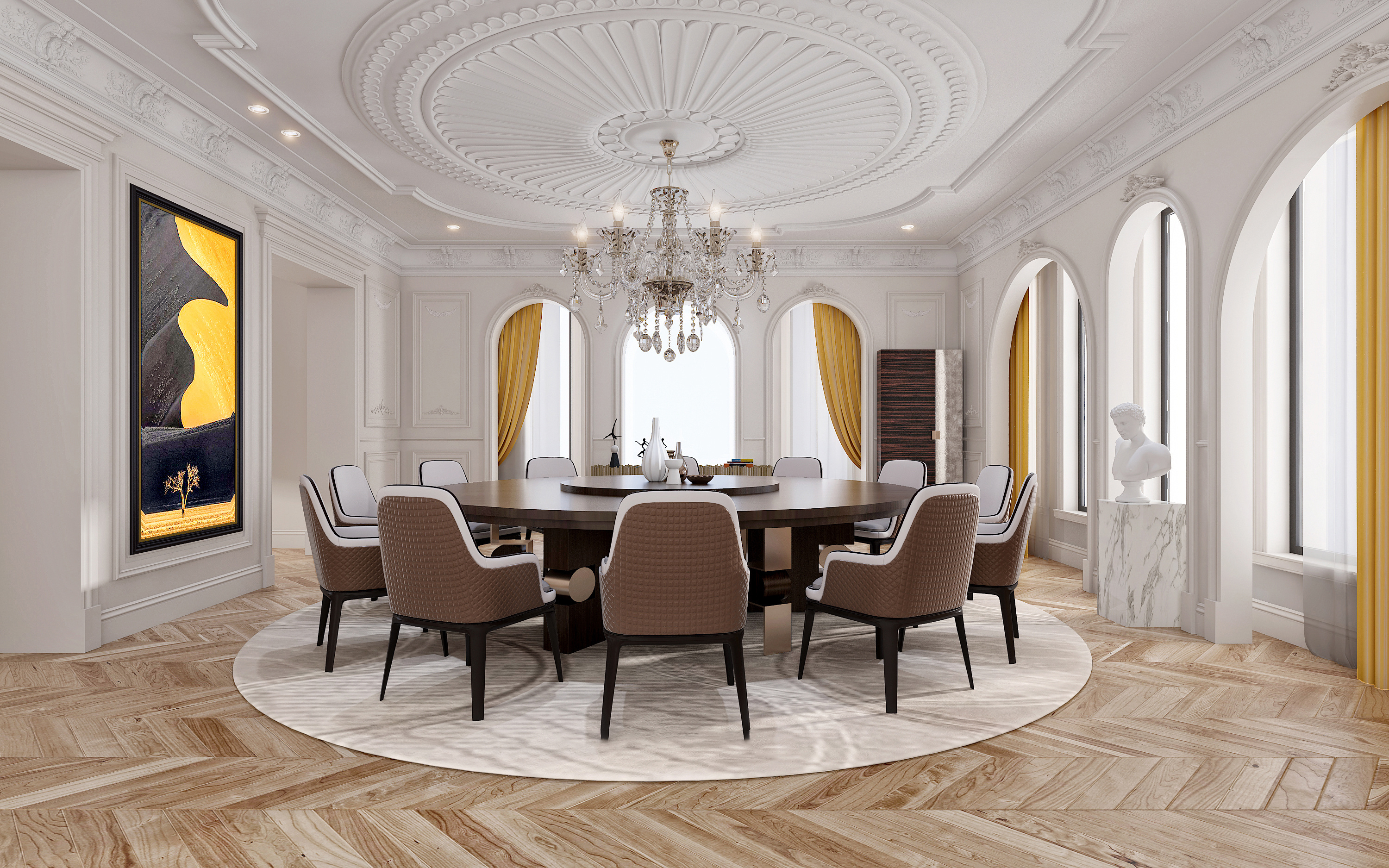 如何选择圆桌尺寸以匹配房间面积？