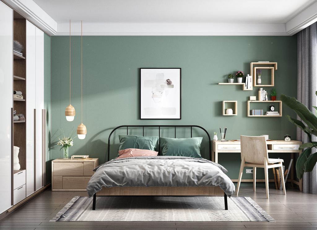 墨绿床头搭配什么颜色四件套？实用建议助你打造质感卧室