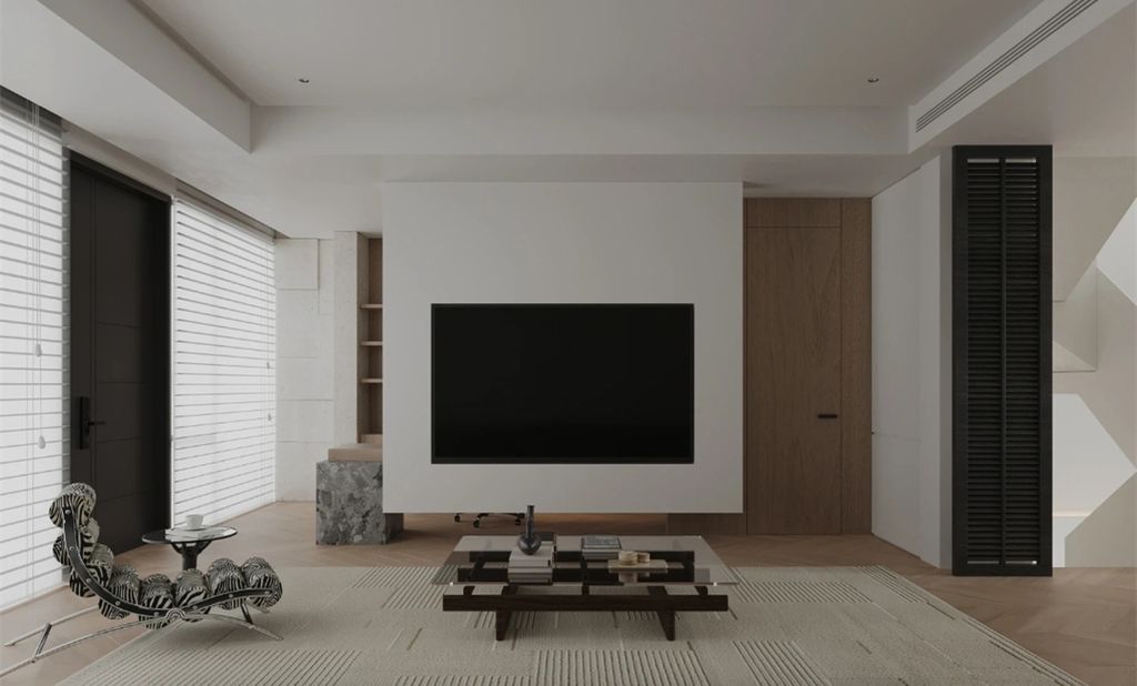 小房子电视背景墙设计：简约实用的创意方案